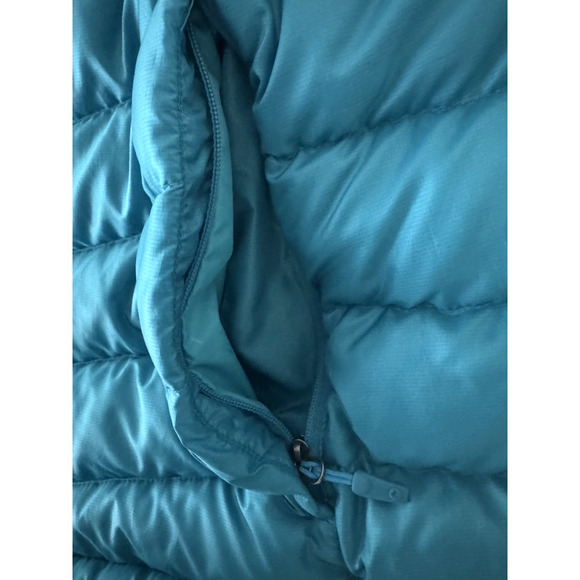 Marmot Jacket XL 700-Fill Down Turquoise Blue Quilted Full Zip Pockets Packable - Picture 15 of 15